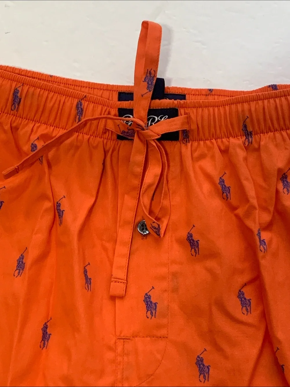 Polo Ralph Lauren Men’s Boxer Underwear Sz XL Polo Horse Shorts Orange NWT
